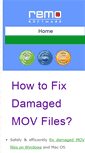 Mobile Screenshot of fixdamagedmov.com